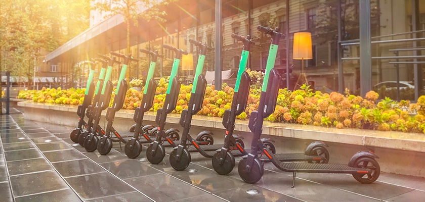 Rental e-scooters