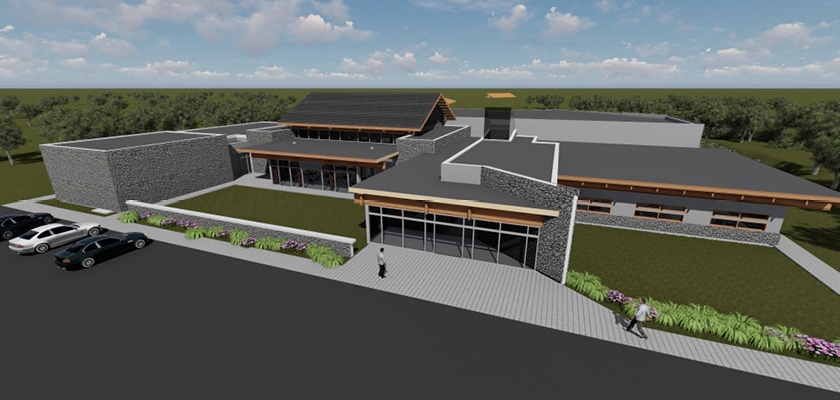 Rendering of the Rockland County Highway Department Garage and Headquarters