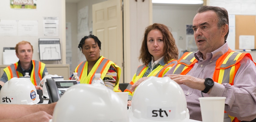 STV employees mentoring team members