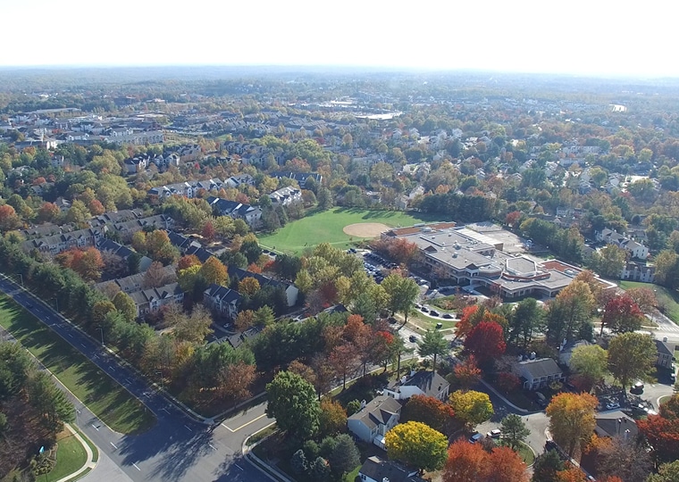 Montgomery County aerial view