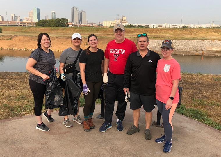 STV employees participate in the Fall Trash Bash