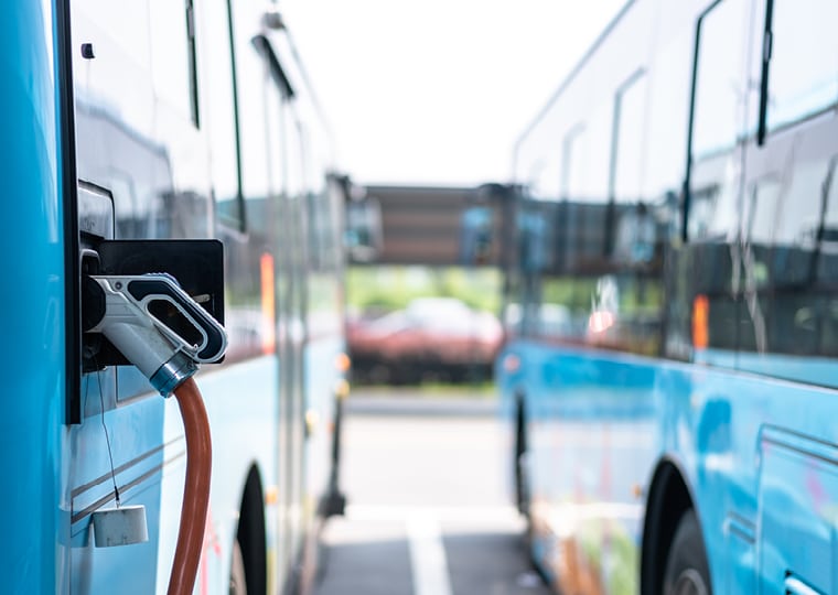 Zero-emissions bus charging