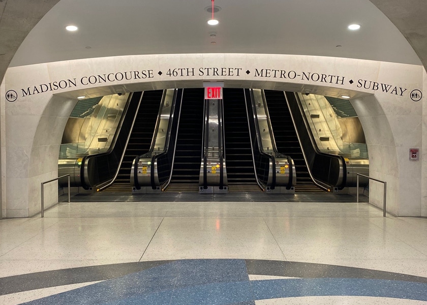 Grand Central Madison escalators