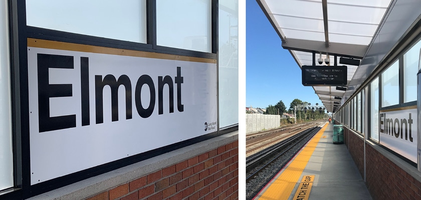 Elmont station train tracks