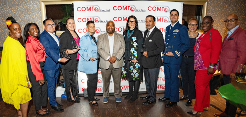 Group photo at the Conference of Minority Transportation Officials (COMTO) New York Hispanic Heritage Month event